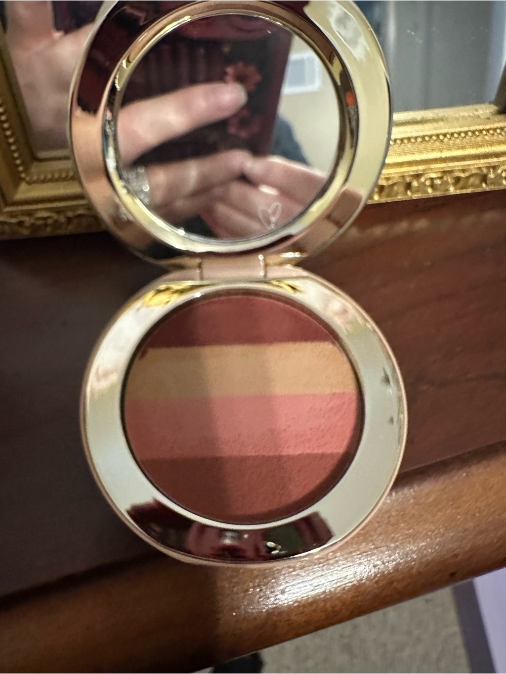 Westman Atelier Multi-Striped Cheek Palette in Rose, Peach & Bronze